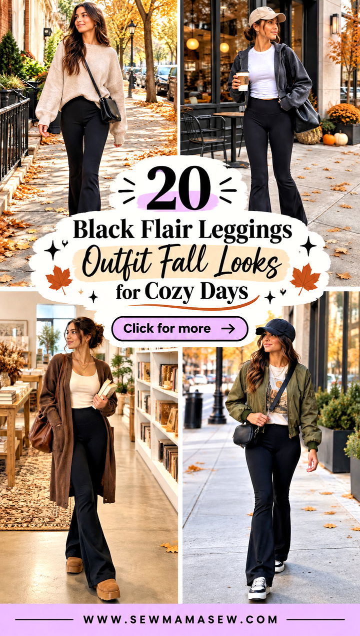 20 Black Flair Leggings Outfit Fall Looks for Cozy Days - 20 Black Flair Leggings Outfit Fall Looks for Cozy Days