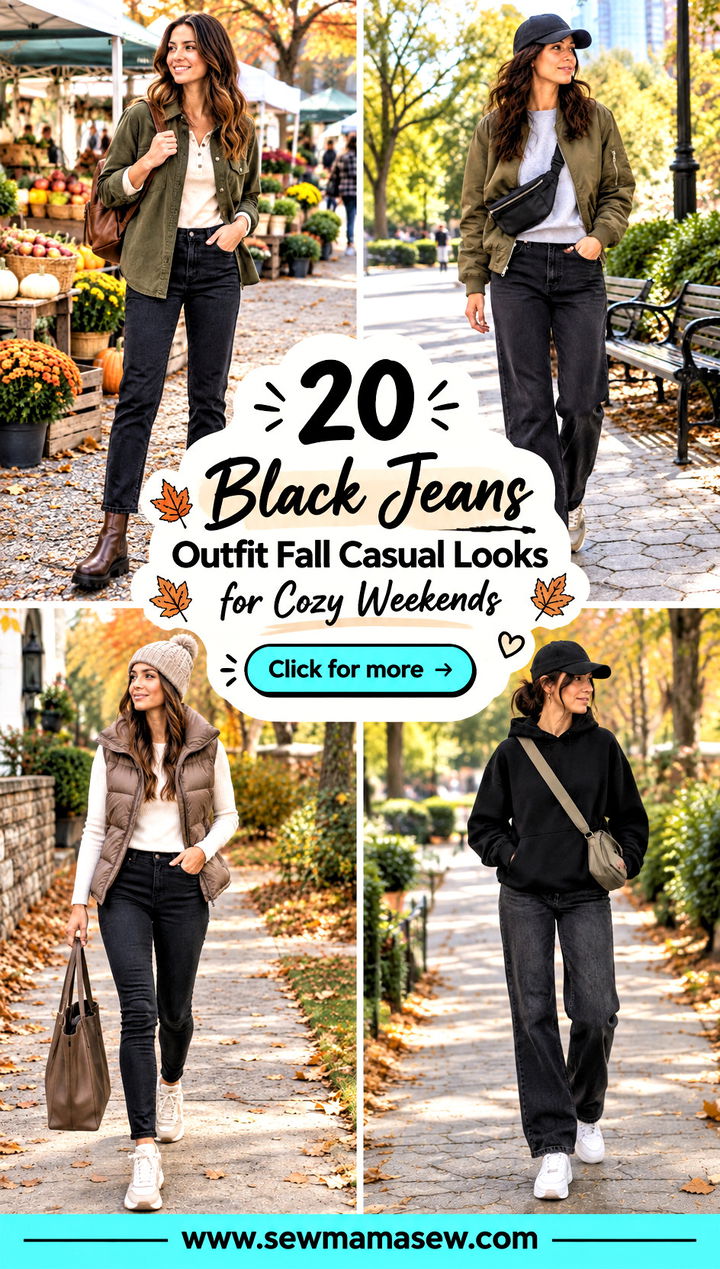 20 Black Jeans Outfit Fall Casual Looks for Cozy Weekends - 20 Black Jeans Outfit Fall Casual Looks for Cozy Weekends