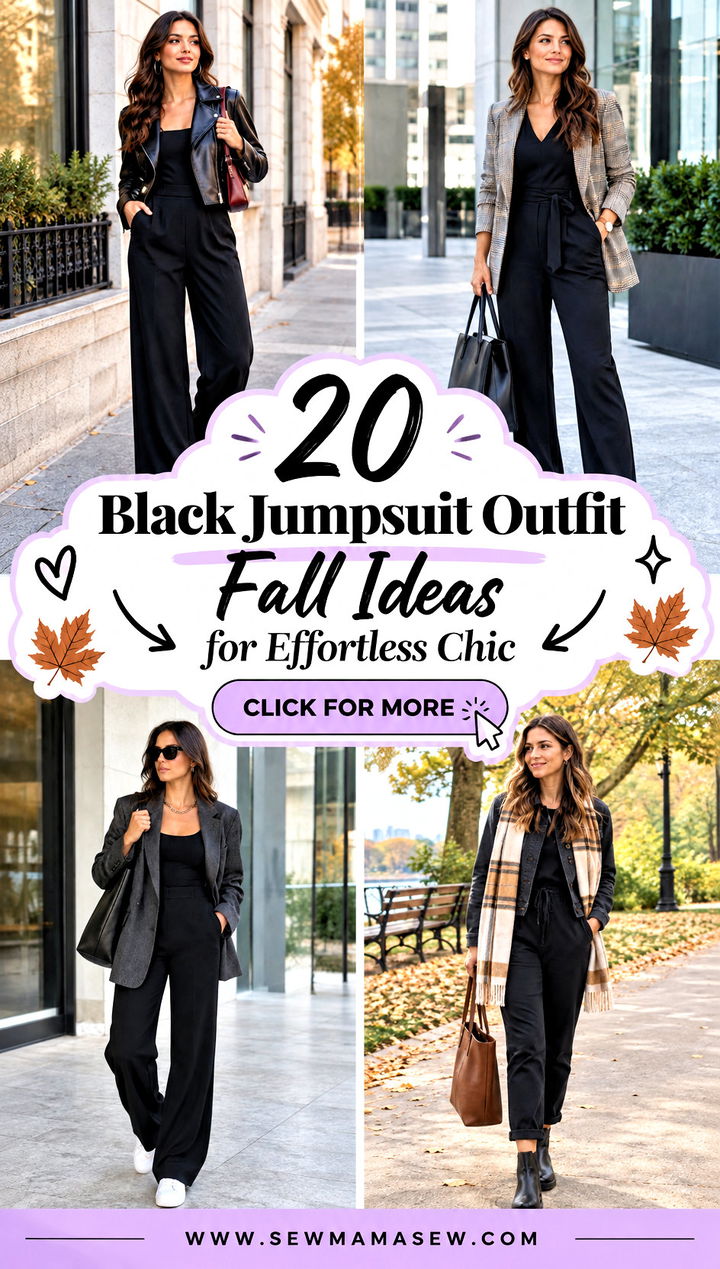 20 Black Jumpsuit Outfit Fall Ideas for Effortless Chic - 20 Black Jumpsuit Outfit Fall Ideas for Effortless Chic