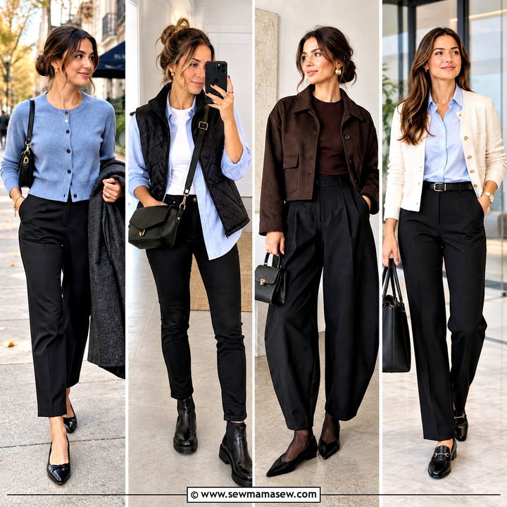 20 Black Pants Outfit Autumn Looks for Effortless City Style