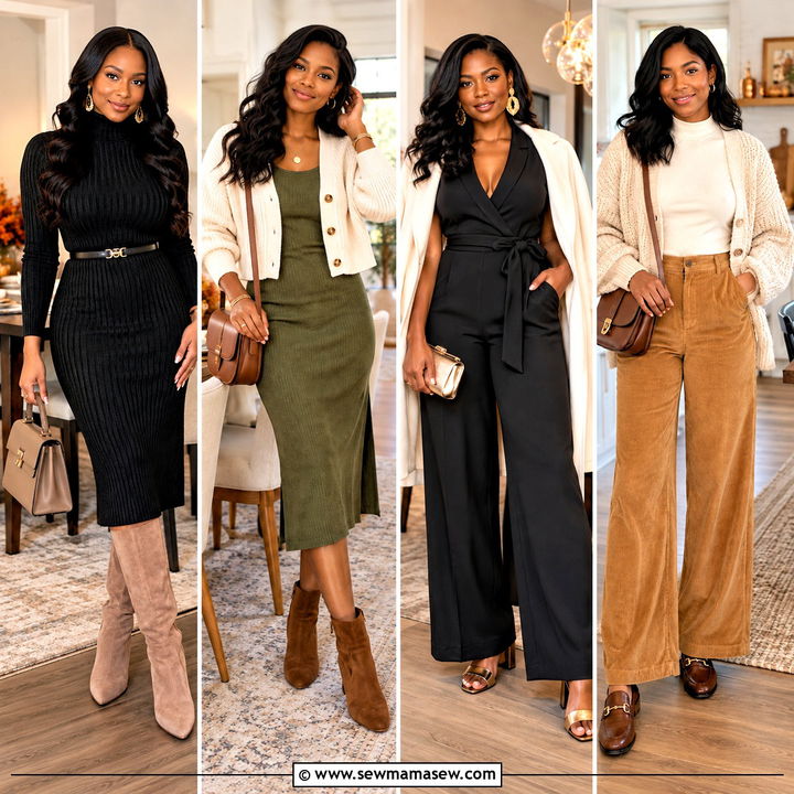 20 Black Thanksgiving Outfits for Cozy, Chic Celebrations