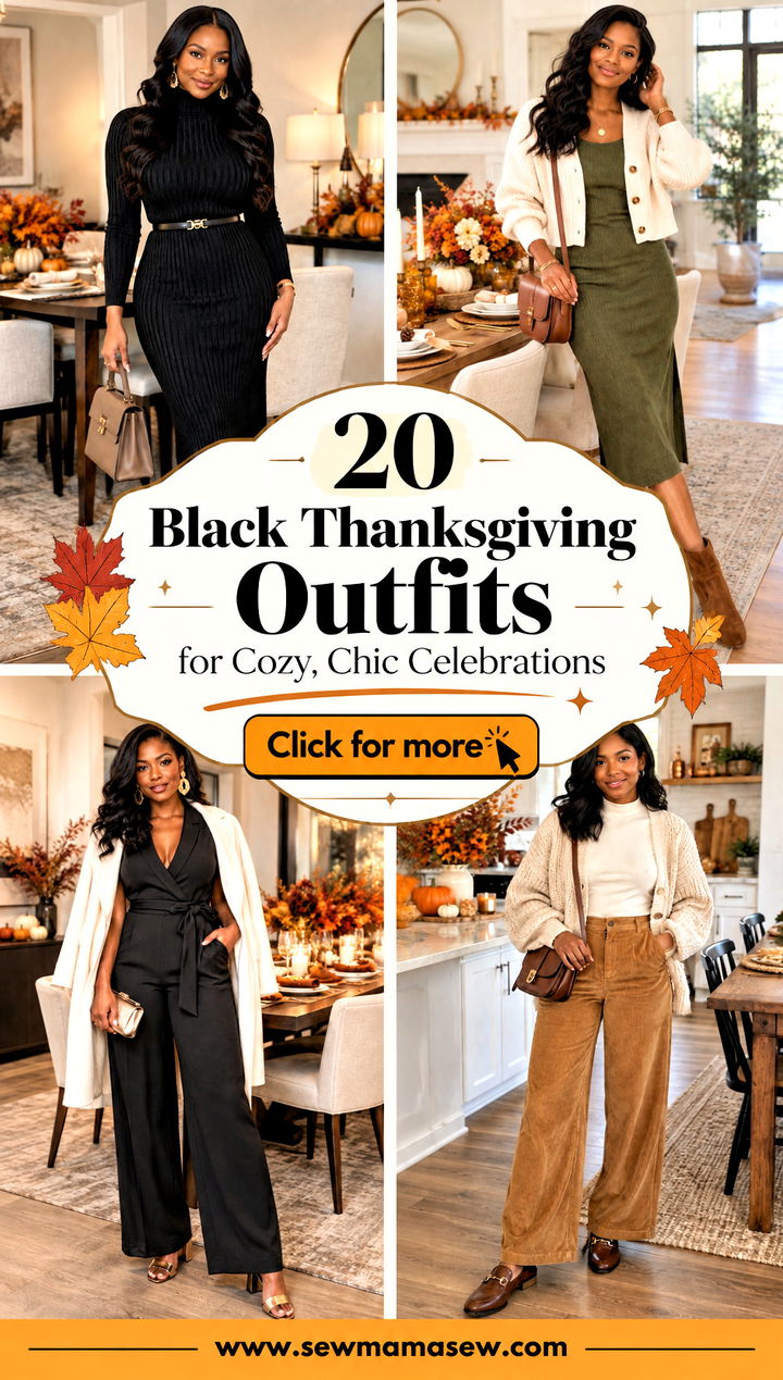 20 Black Thanksgiving Outfits for Cozy Chic Celebrations - 20 Black Thanksgiving Outfits for Cozy, Chic Celebrations