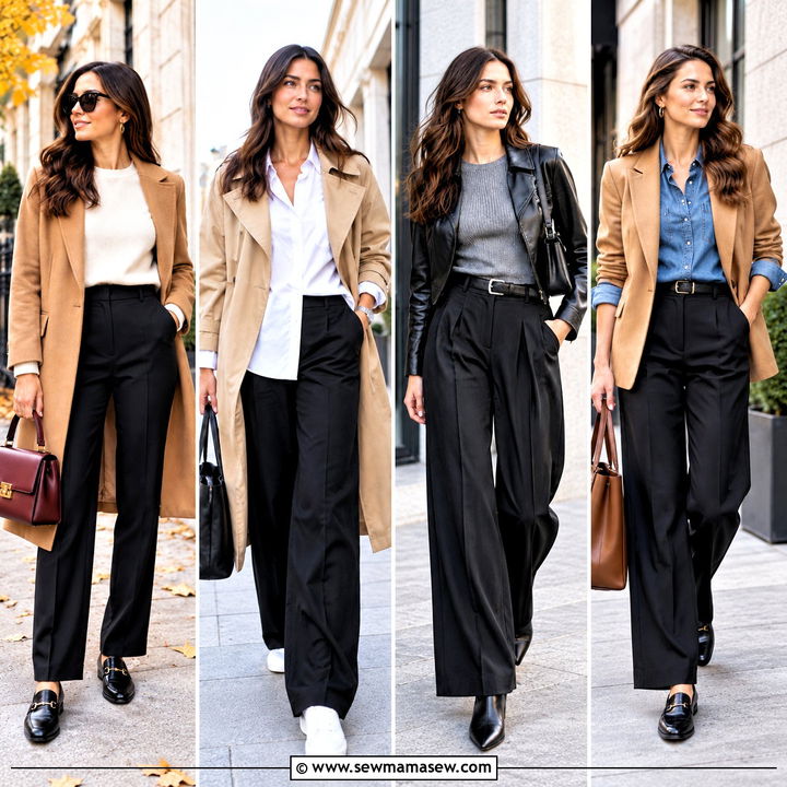 20 Black Trousers Outfit Fall Ideas for Polished Workdays
