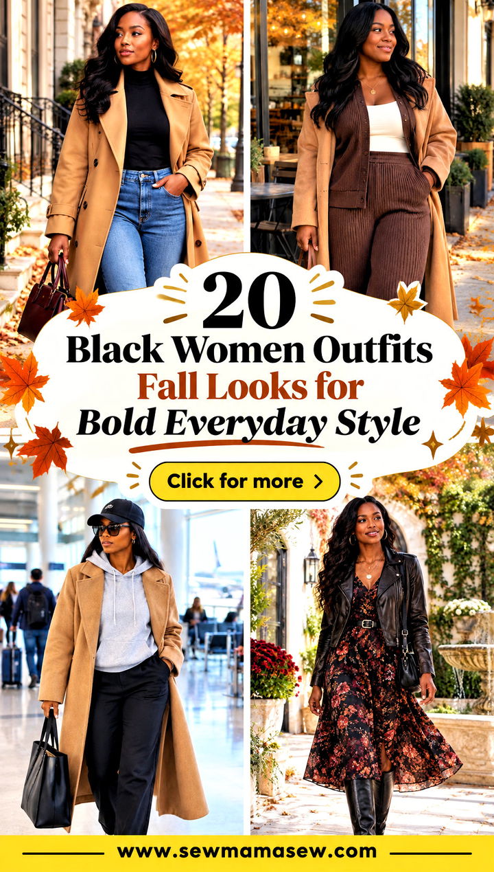 20 Black Women Outfits Fall Looks for Bold Everyday Style - 20 Black Women Outfits Fall Looks for Bold Everyday Style
