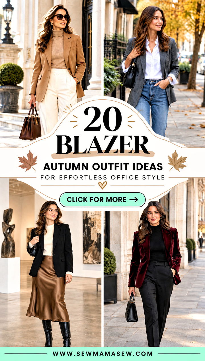 20 Blazer Autumn Outfit Ideas for Effortless Office Style - 20 Blazer Autumn Outfit Ideas for Effortless Office Style