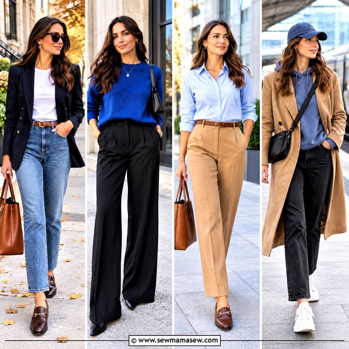 20 Blue Fall Outfits for Fresh Workday and Weekend Style