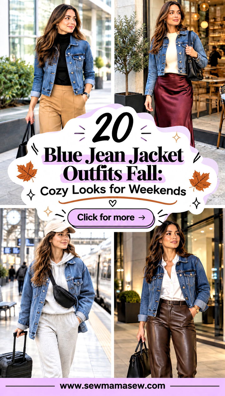 20 Blue Jean Jacket Outfits Fall Cozy Looks for Weekends - 20 Blue Jean Jacket Outfits Fall: Cozy Looks for Weekends