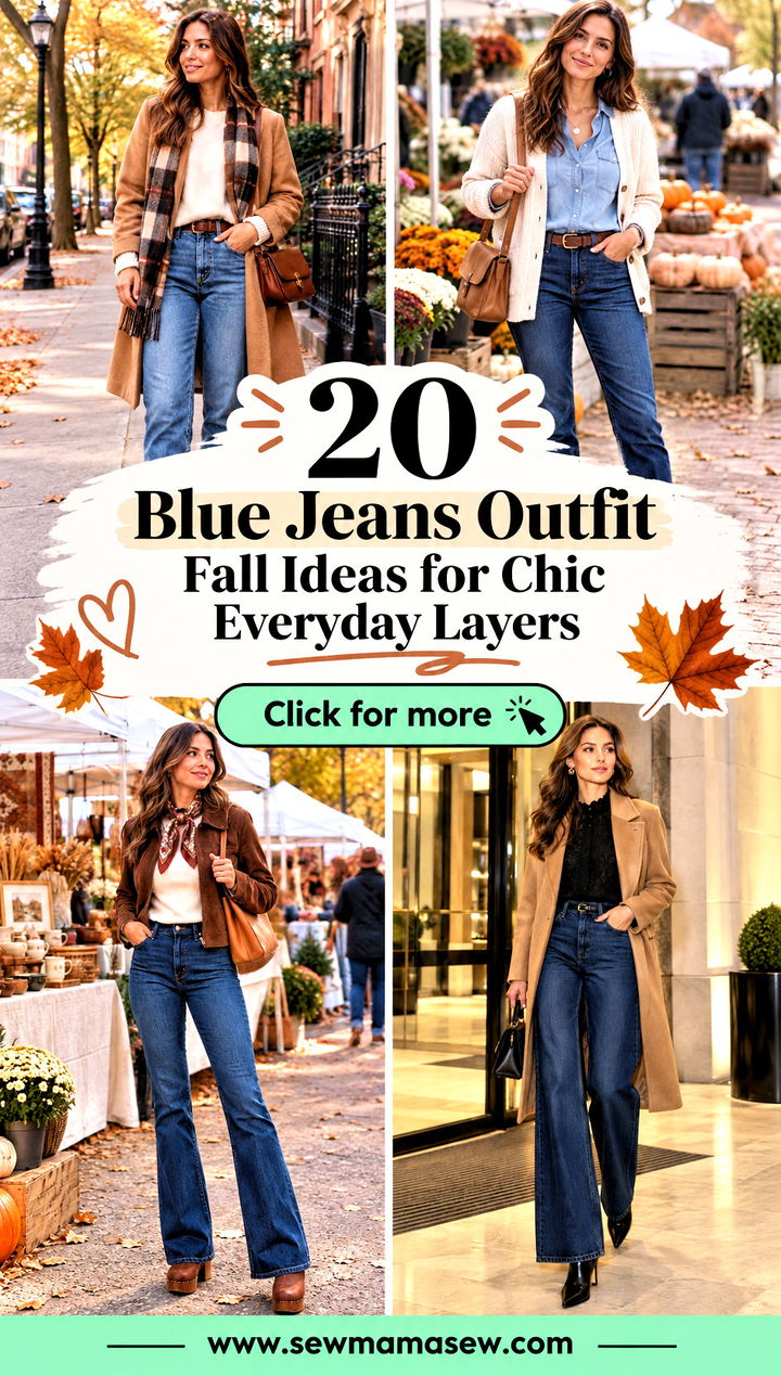 20 Blue Jeans Outfit Fall Ideas for Chic Everyday Layers - 20 Blue Jeans Outfit Fall Ideas for Chic Everyday Layers