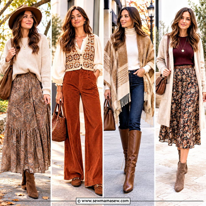 20 Boho Chic Fall Outfits for Dreamy, Cozy Everyday Style