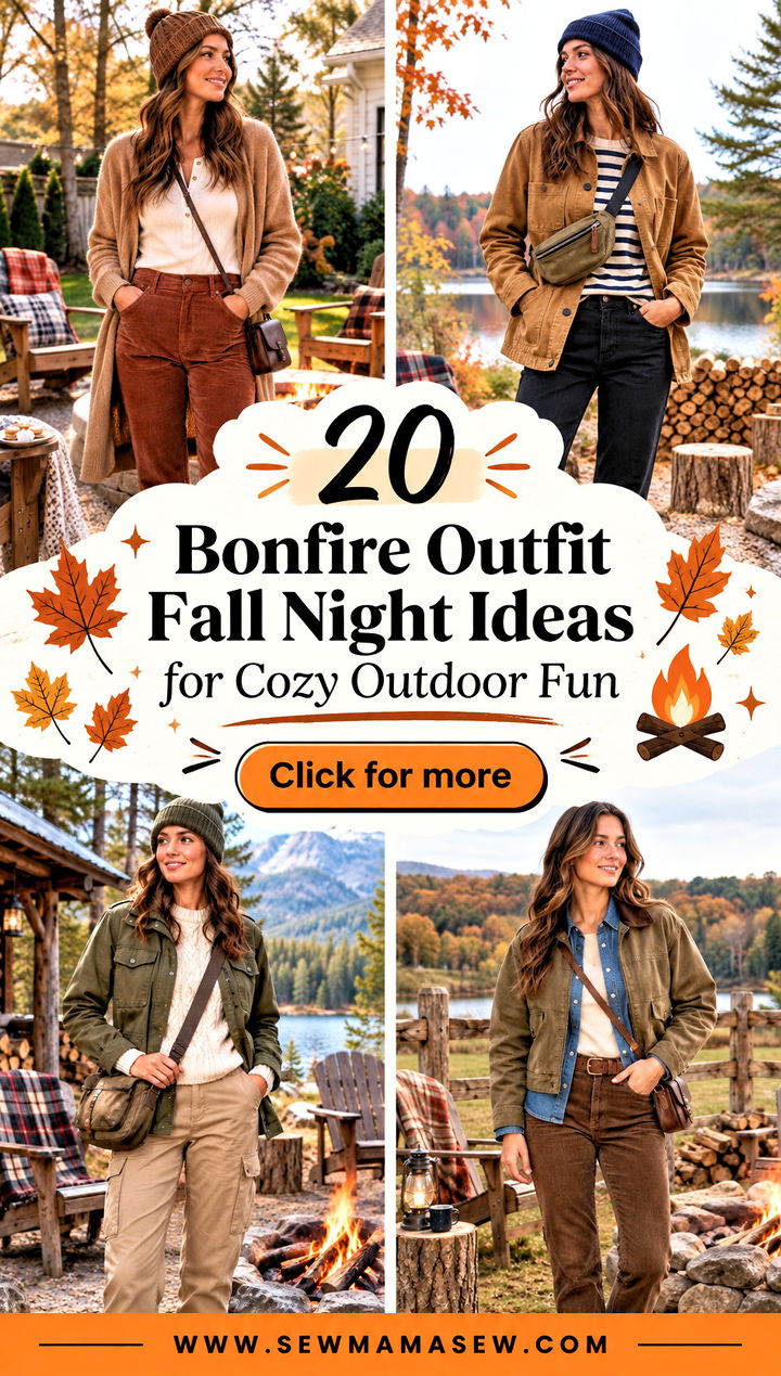 20 Bonfire Outfit Fall Night Ideas for Cozy Outdoor Fun - 20 Bonfire Outfit Fall Night Ideas for Cozy Outdoor Fun