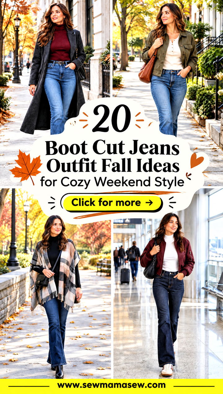 20 Boot Cut Jeans Outfit Fall Ideas for Cozy Weekend Style - 20 Boot Cut Jeans Outfit Fall Ideas for Cozy Weekend Style