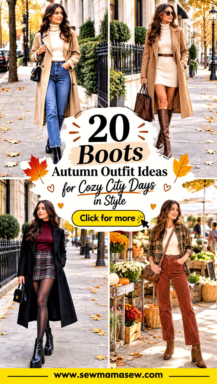 20 Boots Autumn Outfit Ideas for Cozy City Days in Style - 20 Boots Autumn Outfit Ideas for Cozy City Days in Style