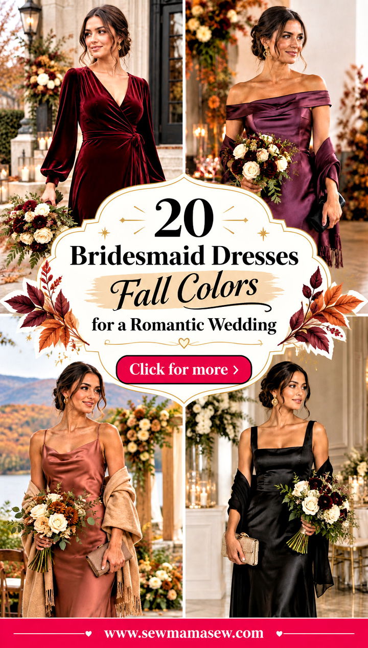 20 Bridesmaid Dresses Fall Colors for a Romantic Wedding - 20 Bridesmaid Dresses Fall Colors for a Romantic Wedding