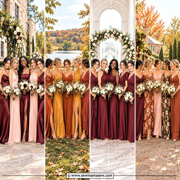 20 Bridesmaid Dresses Mismatched Fall for a Dreamy Wedding