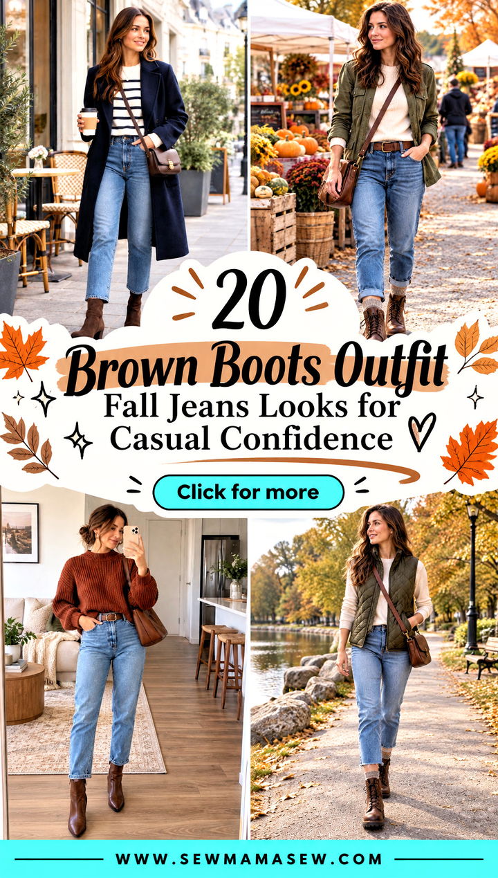 20 Brown Boots Outfit Fall Jeans Looks for Casual Confidence - 20 Brown Boots Outfit Fall Jeans Looks for Casual Confidence