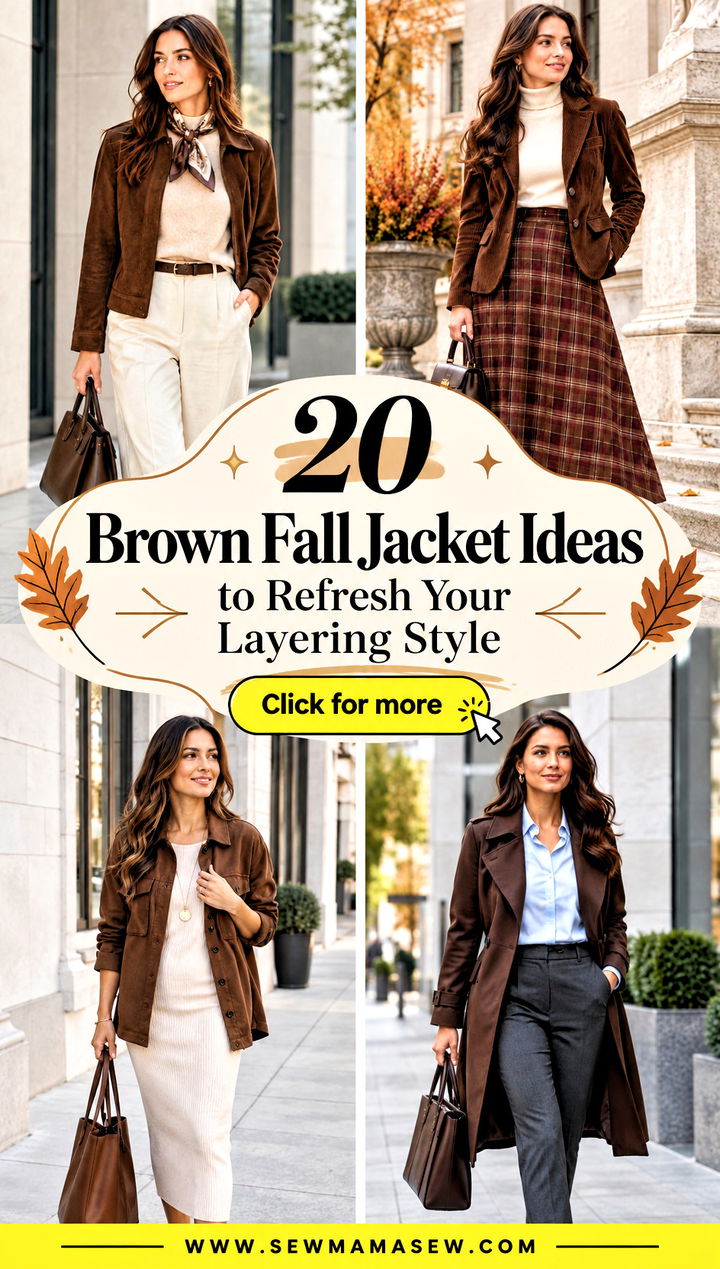 20 Brown Fall Jacket Ideas to Refresh Your Layering Style - 20 Brown Fall Jacket Ideas to Refresh Your Layering Style
