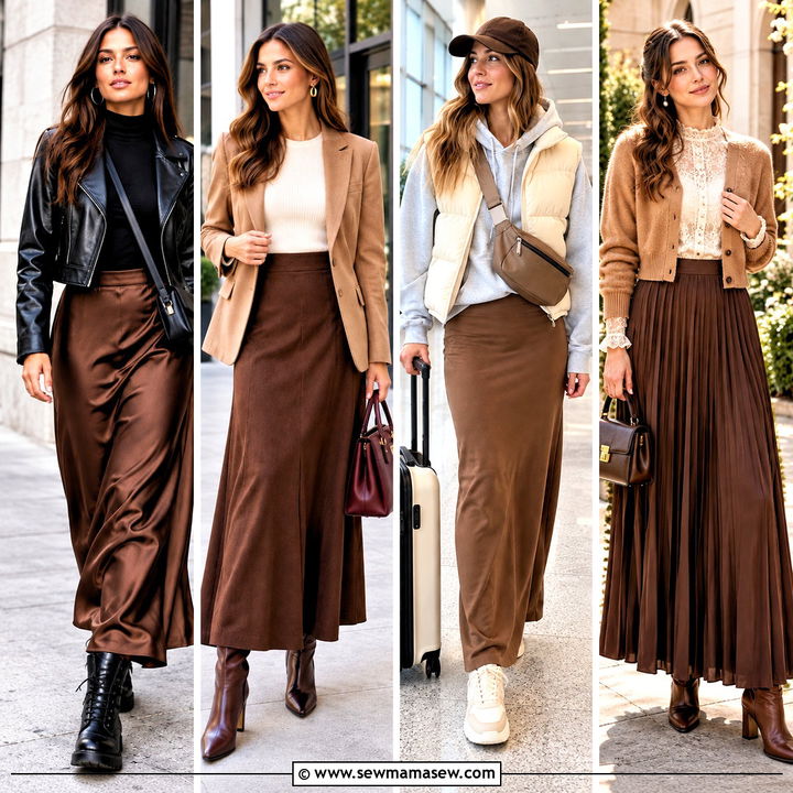 20 Brown Maxi Skirt Outfit Fall Ideas for Cozy Elegance