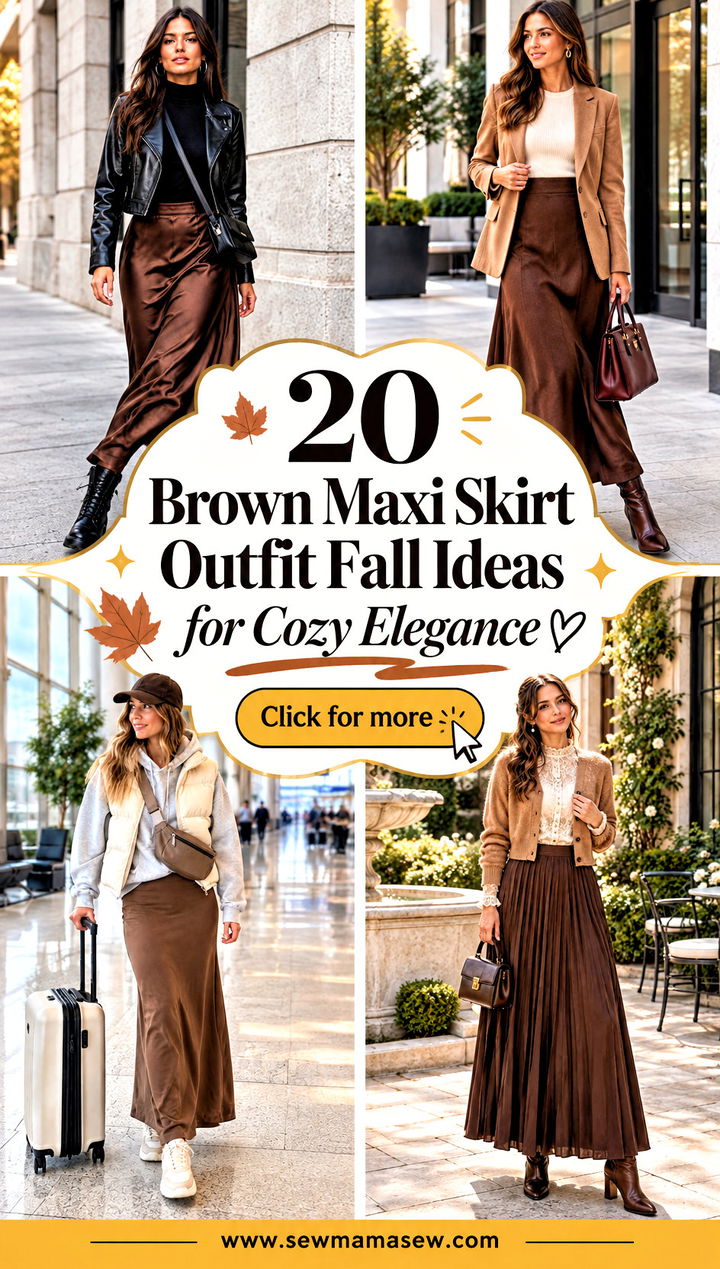 20 Brown Maxi Skirt Outfit Fall Ideas for Cozy Elegance - 20 Brown Maxi Skirt Outfit Fall Ideas for Cozy Elegance