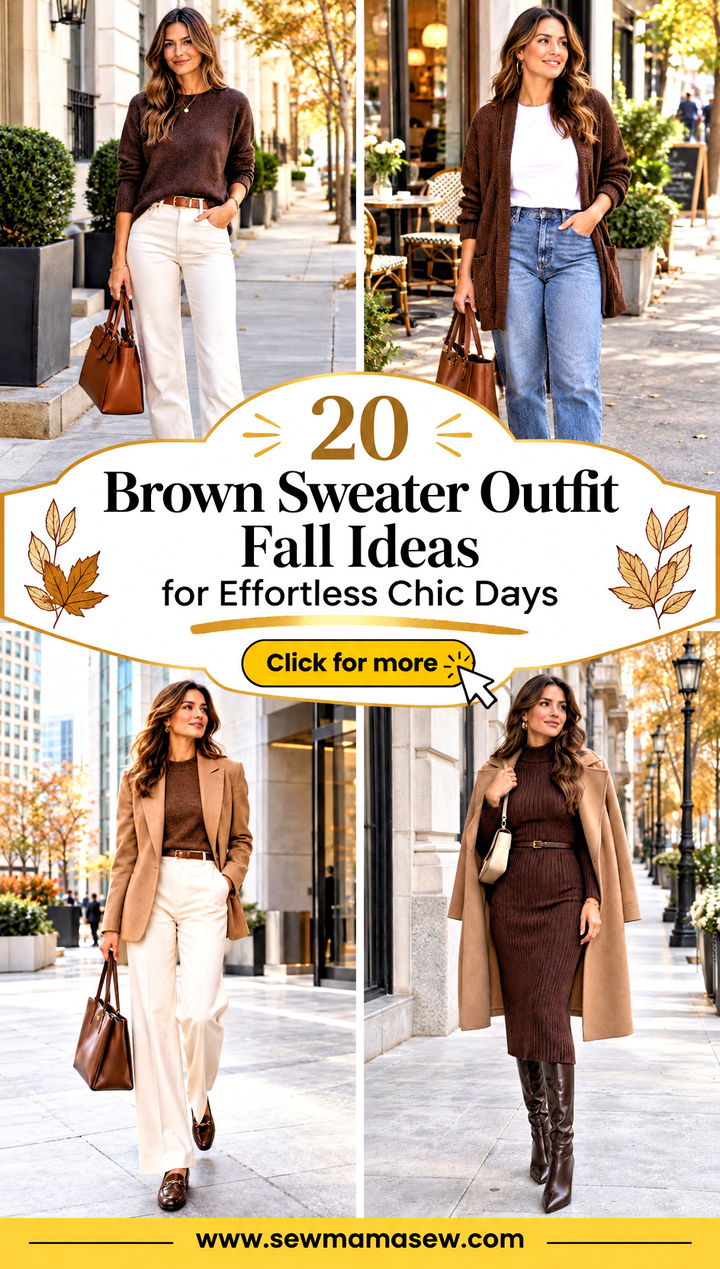 20 Brown Sweater Outfit Fall Ideas for Effortless Chic Days - 20 Brown Sweater Outfit Fall Ideas for Effortless Chic Days