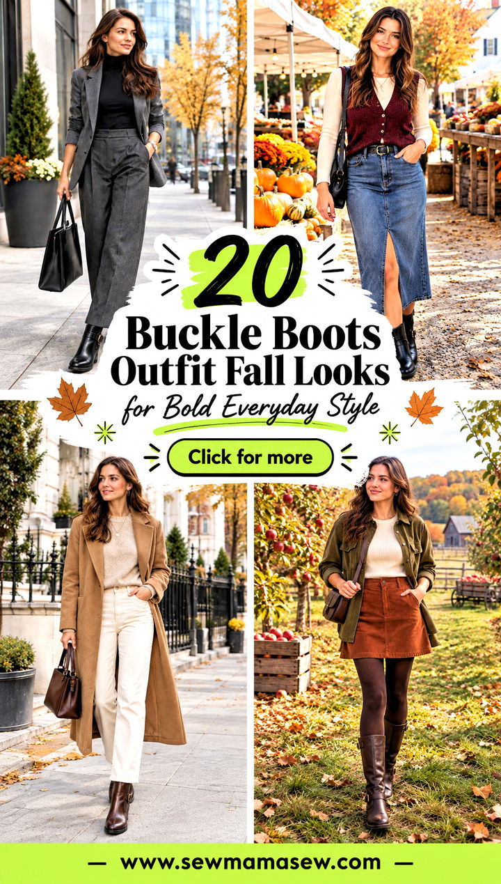 20 Buckle Boots Outfit Fall Looks for Bold Everyday Style - 20 Buckle Boots Outfit Fall Looks for Bold Everyday Style