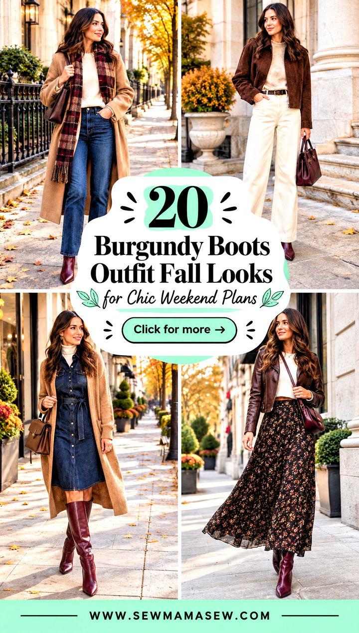 20 Burgundy Boots Outfit Fall Looks for Chic Weekend Plans - 20 Burgundy Boots Outfit Fall Looks for Chic Weekend Plans