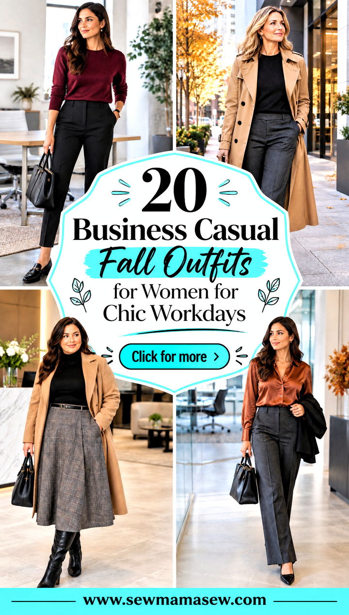 20 Business Casual Fall Outfits for Women for Chic Workdays - 20 Business Casual Fall Outfits for Women for Chic Workdays