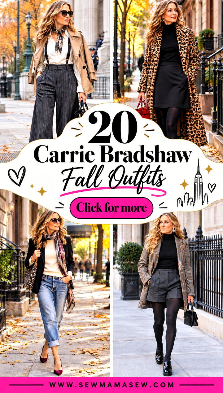 20 Carrie Bradshaw Fall Outfits Bold Looks for City Days - 20 Carrie Bradshaw Fall Outfits: Bold Looks for City Days