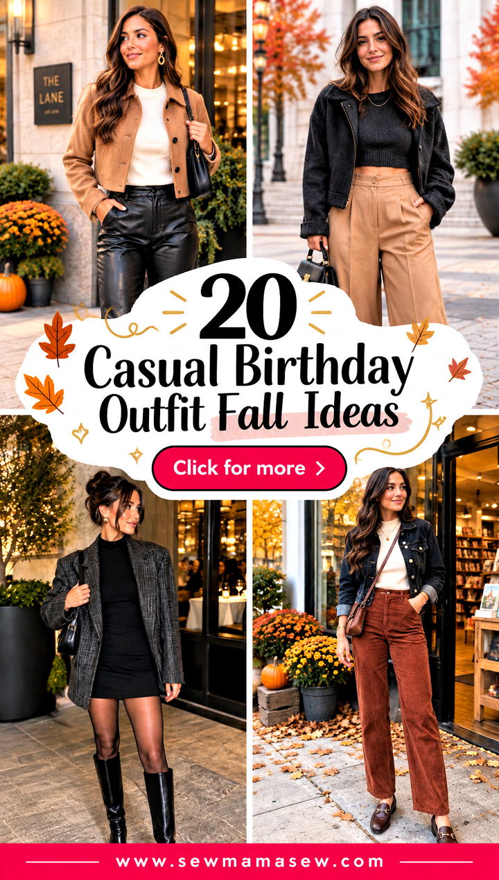 20 Casual Birthday Outfit Fall Ideas Cute Party Looks - 20 Casual Birthday Outfit Fall Ideas: Cute Party Looks