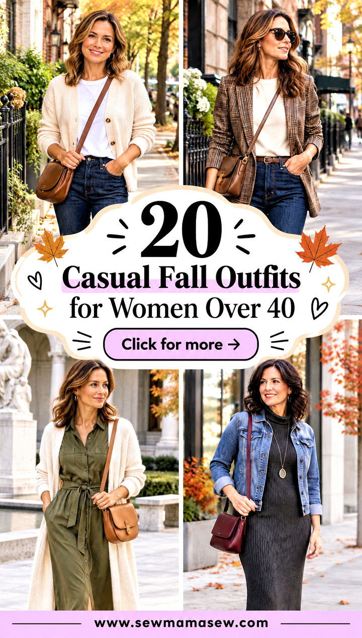 20 Casual Fall Outfits for Women Over 40 Chic Daily Looks - 20 Casual Fall Outfits for Women Over 40: Chic Daily Looks
