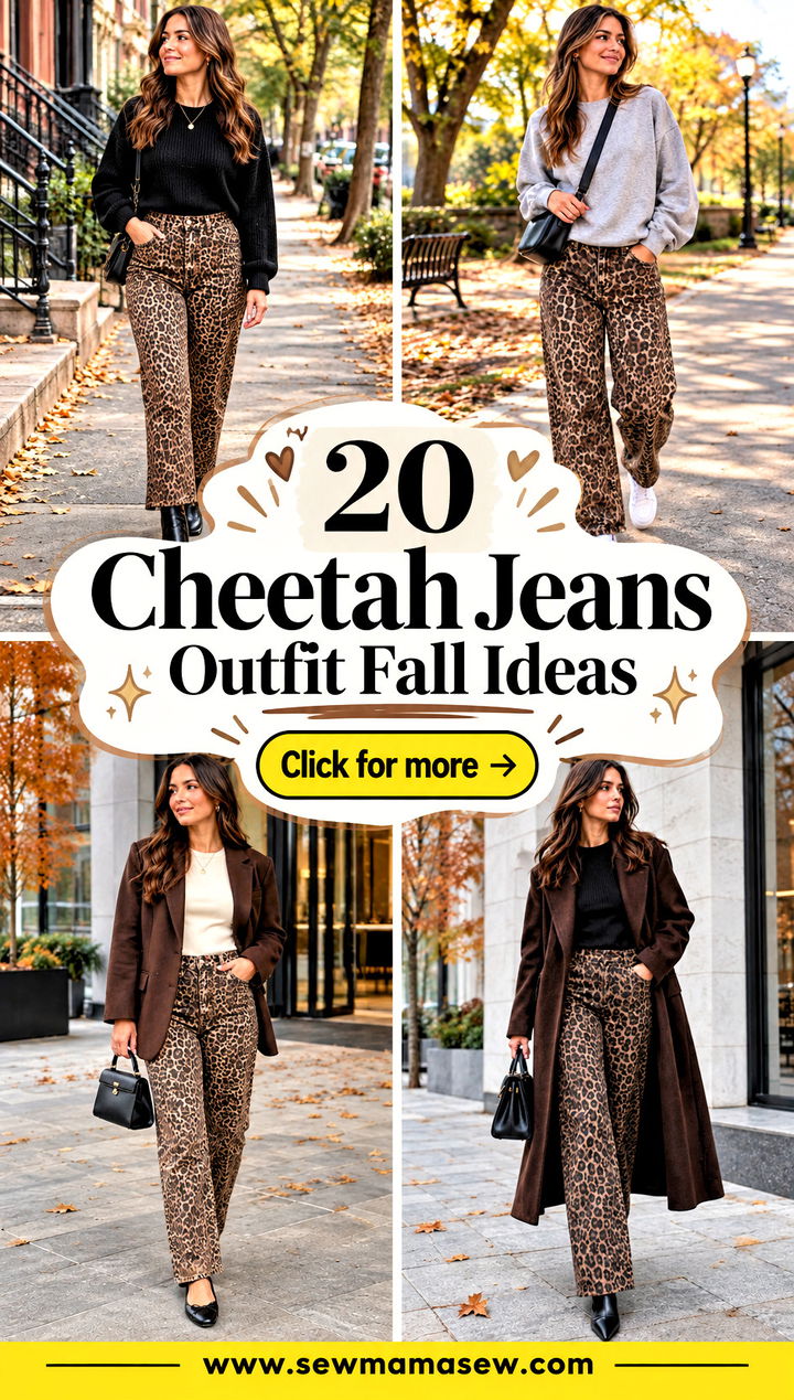 20 Cheetah Jeans Outfit Fall Ideas Bold Everyday Looks - 20 Cheetah Jeans Outfit Fall Ideas: Bold Everyday Looks