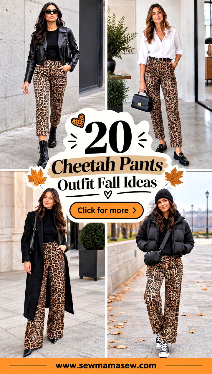 20 Cheetah Pants Outfit Fall Ideas for Bold Everyday Style - 20 Cheetah Pants Outfit Fall Ideas for Bold Everyday Style