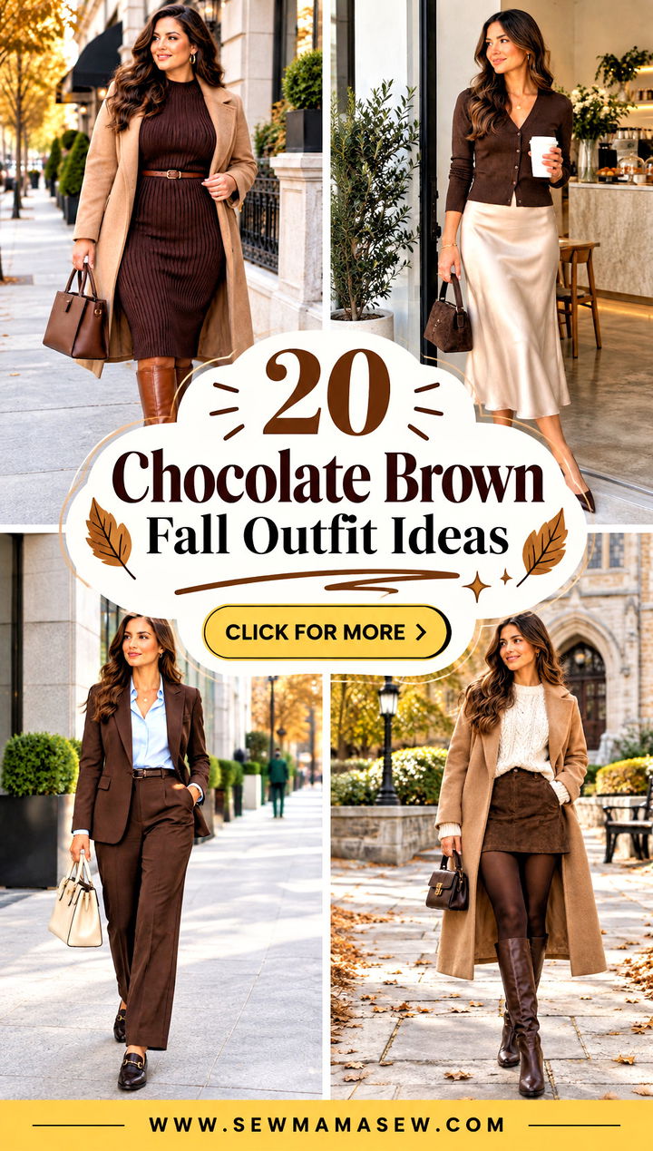 20 Chocolate Brown Fall Outfit Ideas for Cozy Elegance - 20 Chocolate Brown Fall Outfit Ideas for Cozy Elegance