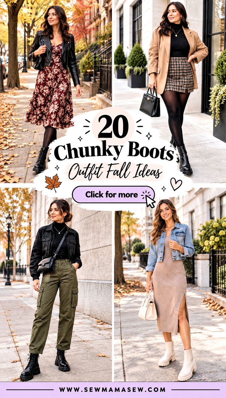 20 Chunky Boots Outfit Fall Ideas for Bold Everyday Looks - 20 Chunky Boots Outfit Fall Ideas for Bold Everyday Looks