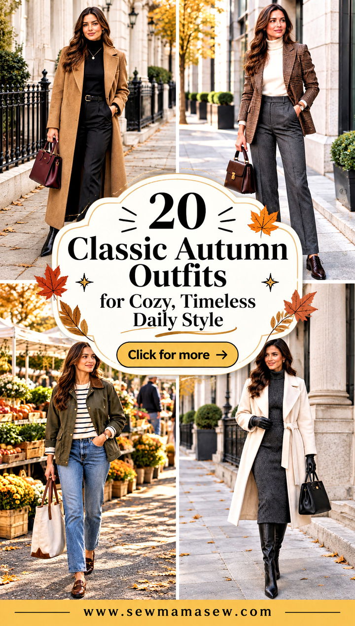 20 Classic Autumn Outfits for Cozy Timeless Daily Style - 20 Classic Autumn Outfits for Cozy, Timeless Daily Style
