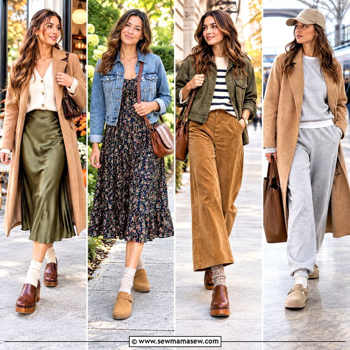 20 Clogs Outfit Fall Ideas for Charming, Cozy Weekend Style