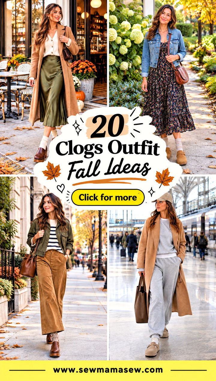 20 Clogs Outfit Fall Ideas for Charming Cozy Weekend Style - 20 Clogs Outfit Fall Ideas for Charming, Cozy Weekend Style