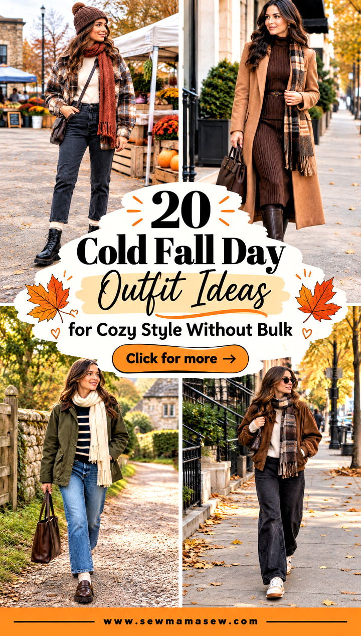 20 Cold Fall Day Outfit Ideas for Cozy Style Without Bulk - 20 Cold Fall Day Outfit Ideas for Cozy Style Without Bulk
