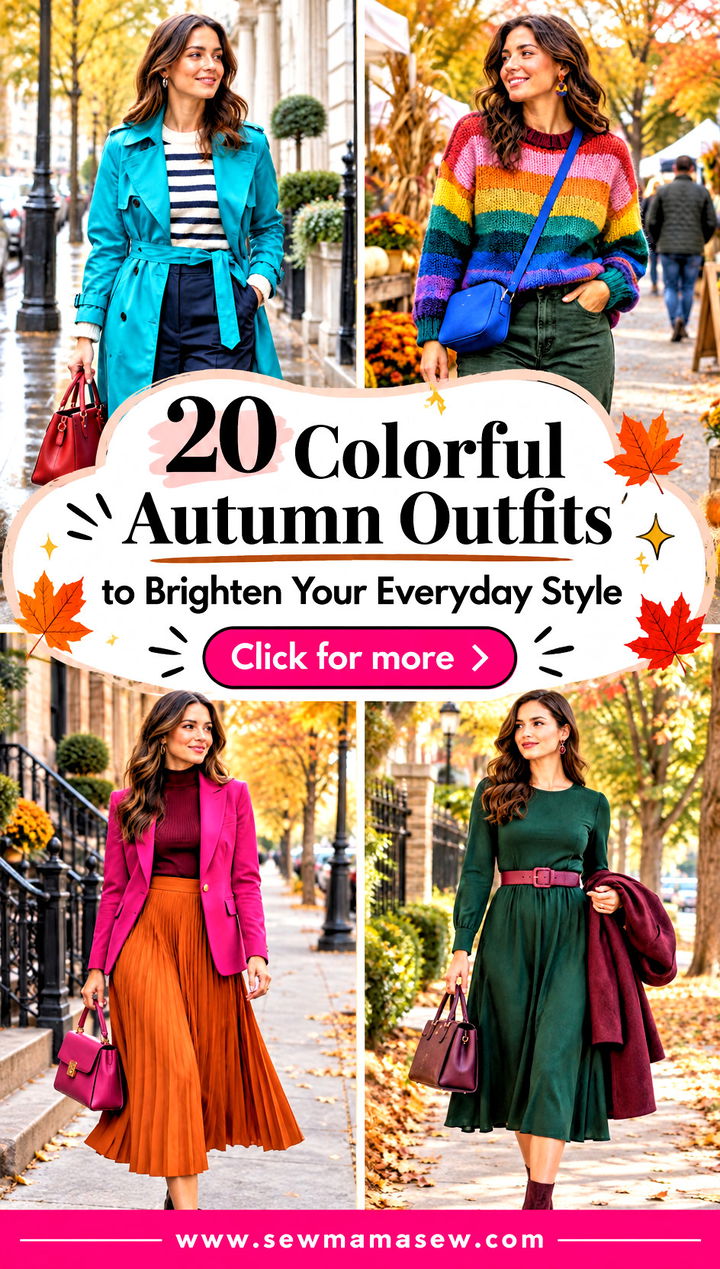 20 Colorful Autumn Outfits to Brighten Your Everyday Style - 20 Colorful Autumn Outfits to Brighten Your Everyday Style
