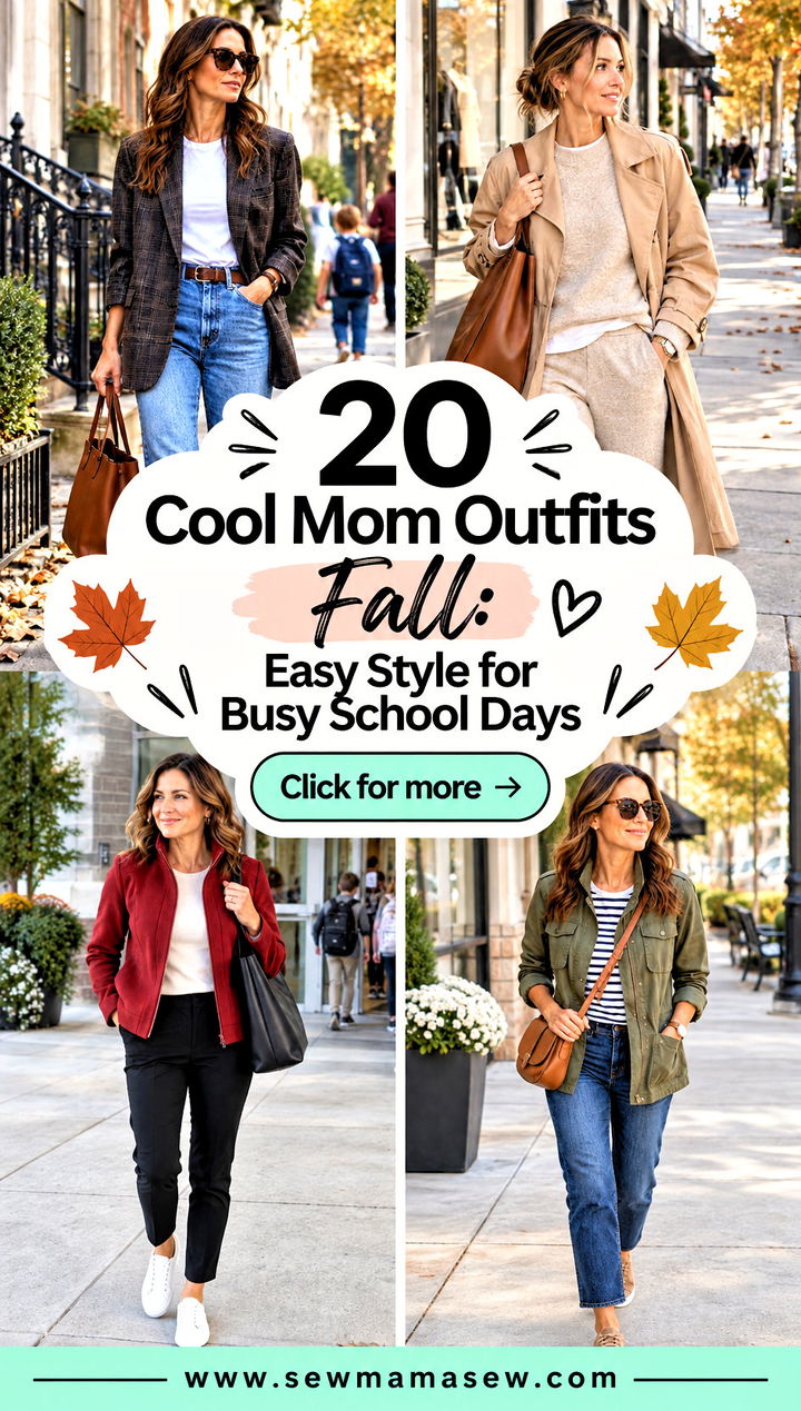 20 Cool Mom Outfits Fall Easy Style for Busy School Days - 20 Cool Mom Outfits Fall: Easy Style for Busy School Days