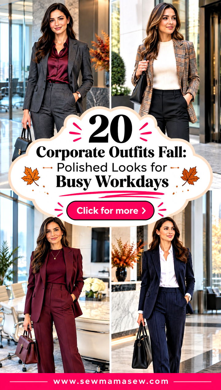 20 Corporate Outfits Fall Polished Looks for Busy Workdays - 20 Corporate Outfits Fall: Polished Looks for Busy Workdays