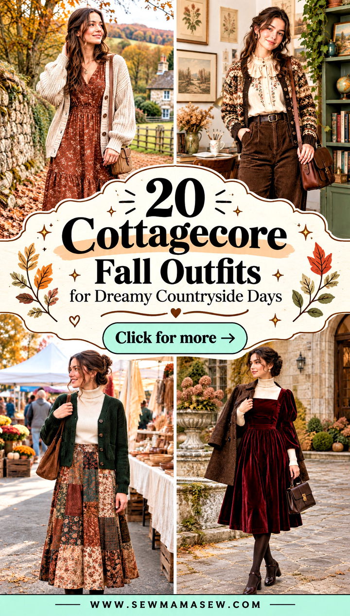 20 Cottagecore Fall Outfits for Dreamy Countryside Days - 20 Cottagecore Fall Outfits for Dreamy Countryside Days