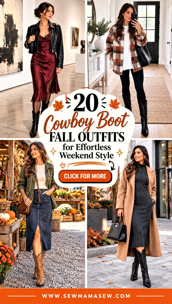 20 Cowboy Boot Fall Outfits for Effortless Weekend Style - 20 Cowboy Boot Fall Outfits for Effortless Weekend Style