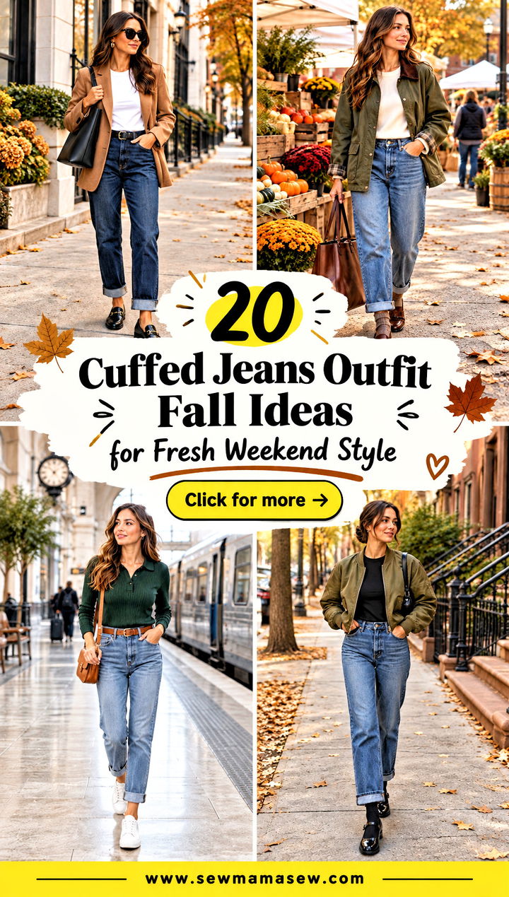 20 Cuffed Jeans Outfit Fall Ideas for Fresh Weekend Style - 20 Cuffed Jeans Outfit Fall Ideas for Fresh Weekend Style