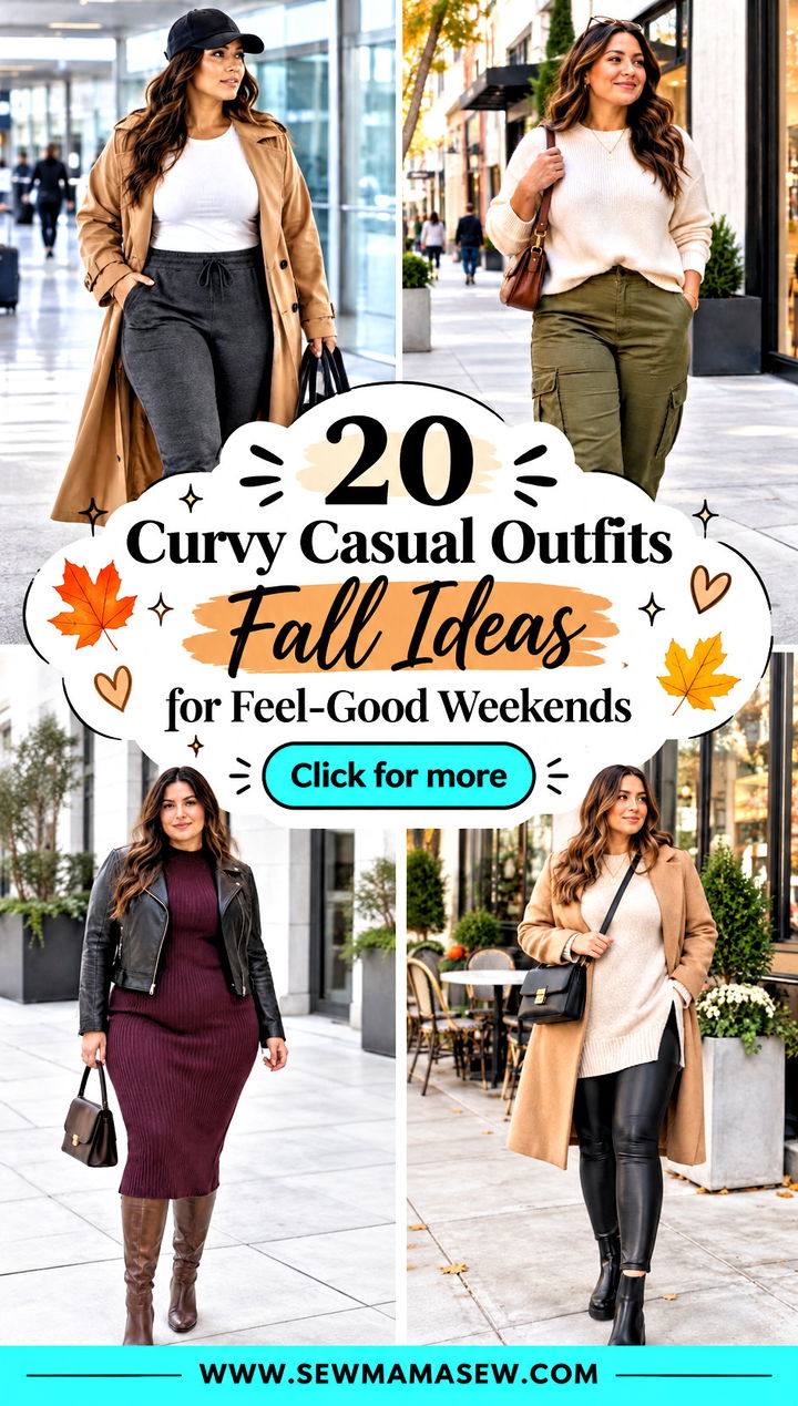 20 Curvy Casual Outfits Fall Ideas for Feel-Good Weekends - 20 Curvy Casual Outfits Fall Ideas for Feel-Good Weekends