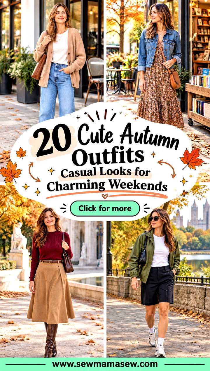 20 Cute Autumn Outfits Casual Looks for Charming Weekends - 20 Cute Autumn Outfits Casual Looks for Charming Weekends