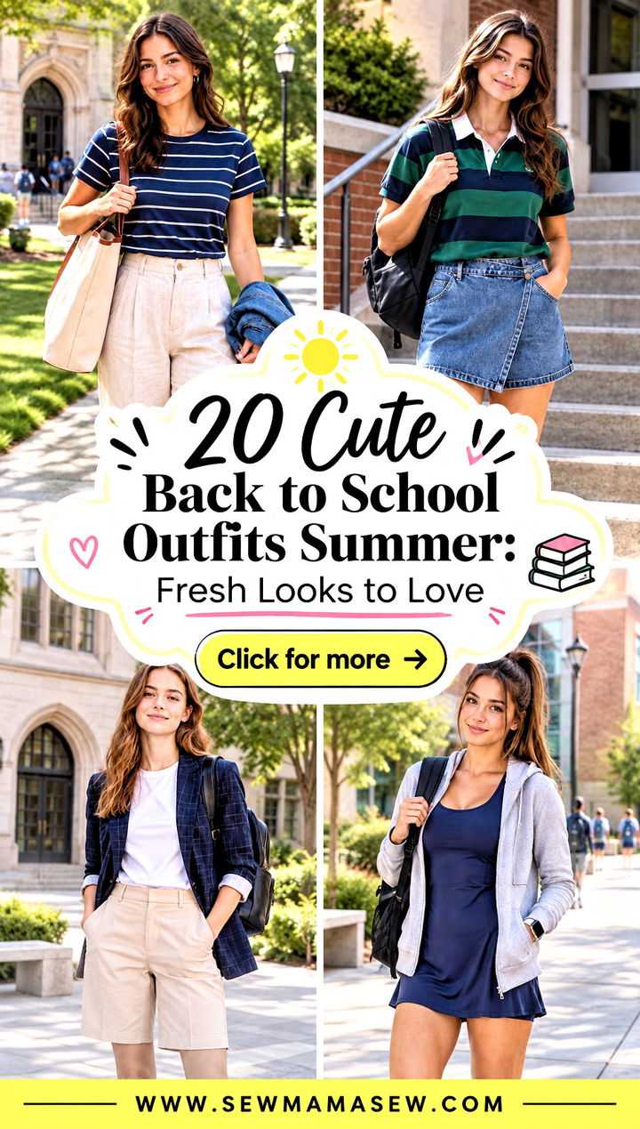 20 Cute Back to School Outfits Summer Fresh Looks to Love - 20 Cute Back to School Outfits Summer: Fresh Looks to Love
