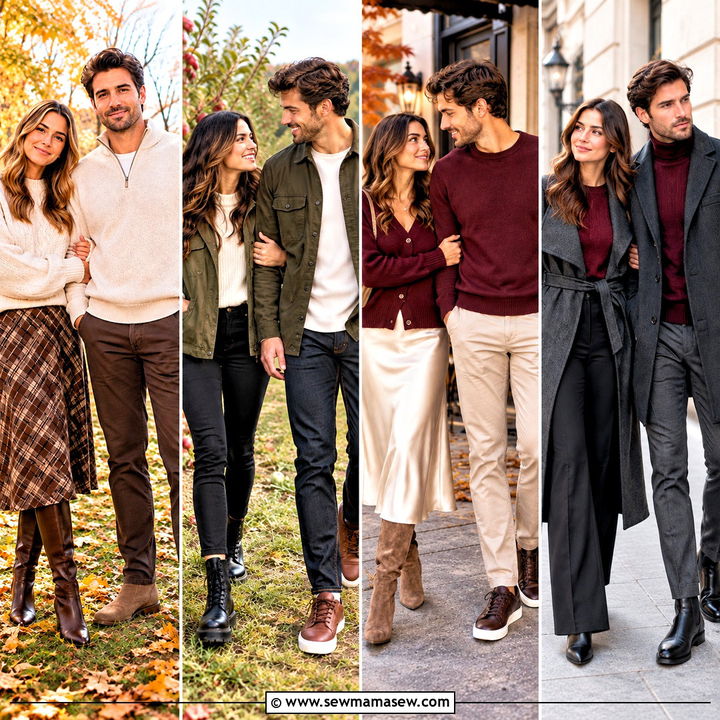 20 Cute Couple Fall Outfits for Cozy Dates You'll Both Love