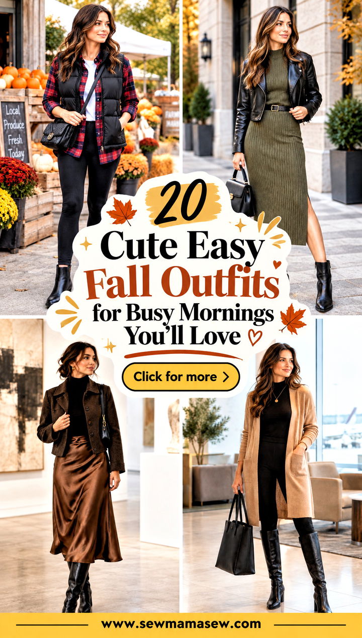 20 Cute Easy Fall Outfits for Busy Mornings Youll Love - 20 Cute Easy Fall Outfits for Busy Mornings You'll Love