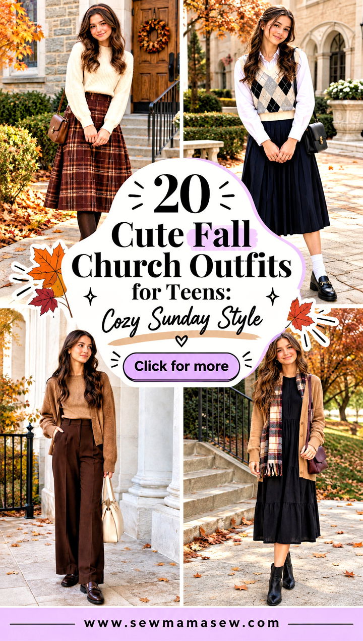 20 Cute Fall Church Outfits for Teens Cozy Sunday Style - 20 Cute Fall Church Outfits for Teens: Cozy Sunday Style