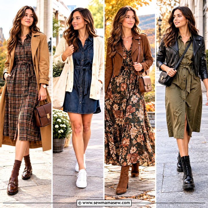20 Cute Fall Dress Outfits for Cozy Days and Chic Evenings
